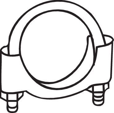 Spaustukas, išmetimo sistema BOSAL 250-250