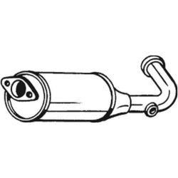 Suodžių / kietųjų dalelių filtras, išmetimo sistema BOSAL 095-256