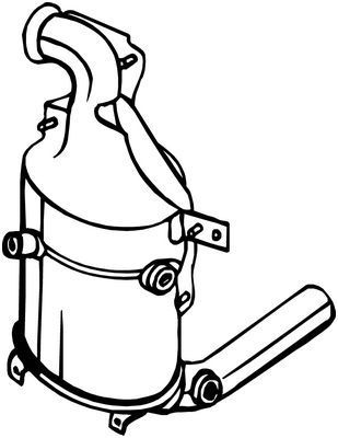 Suodžių / kietųjų dalelių filtras, išmetimo sistema BOSAL 095-576