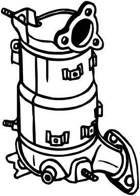 Suodžių / kietųjų dalelių filtras, išmetimo sistema BOSAL 095-583