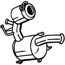 Suodžių / kietųjų dalelių filtras, išmetimo sistema BOSAL 095-715