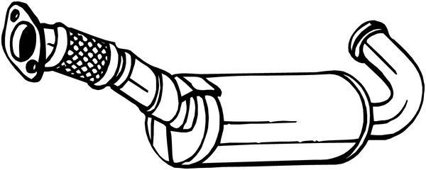 Suodžių / kietųjų dalelių filtras, išmetimo sistema BOSAL 095-906