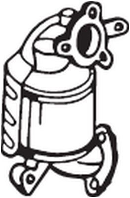 Suodžių / kietųjų dalelių filtras, išmetimo sistema BOSAL 097-591