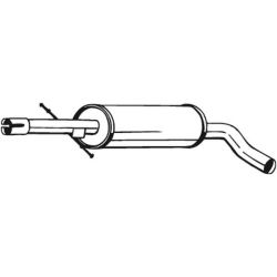 Vidurinis duslintuvas BOSAL 105-497