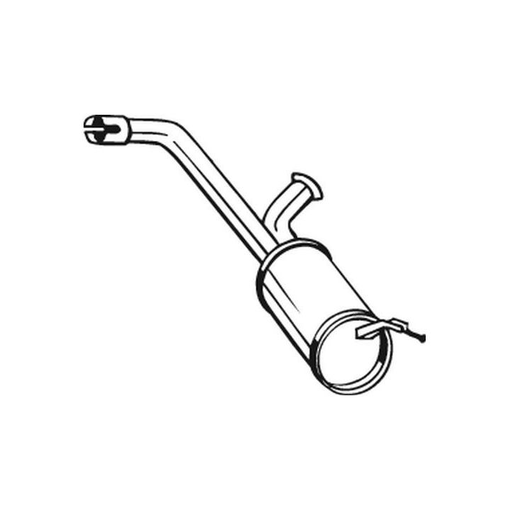 Vidurinis duslintuvas BOSAL 135-099