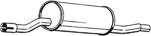 Vidurinis duslintuvas BOSAL 135-465