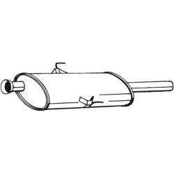 Vidurinis duslintuvas BOSAL 200-153