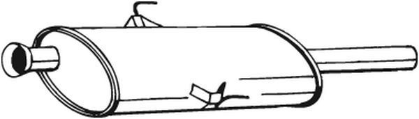 Vidurinis duslintuvas BOSAL 200-153