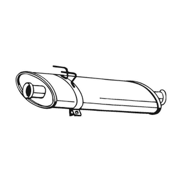 Vidurinis duslintuvas BOSAL 200-269