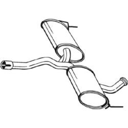 Vidurinis duslintuvas BOSAL 200-731