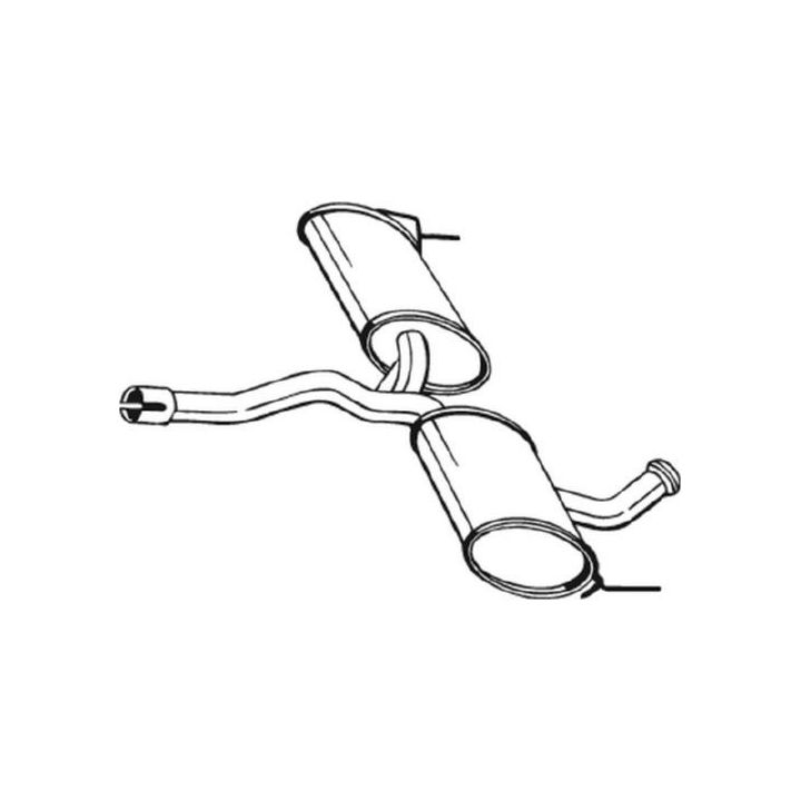 Vidurinis duslintuvas BOSAL 200-731