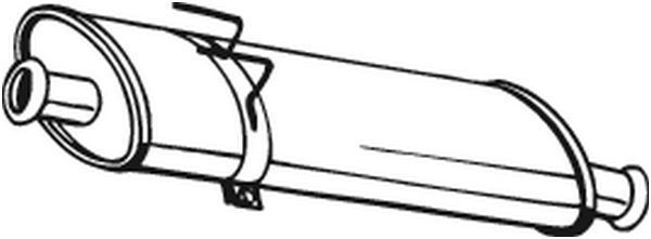 Vidurinis duslintuvas BOSAL 200-825