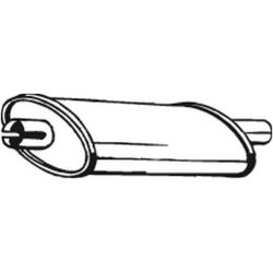 Vidurinis duslintuvas BOSAL 200-957