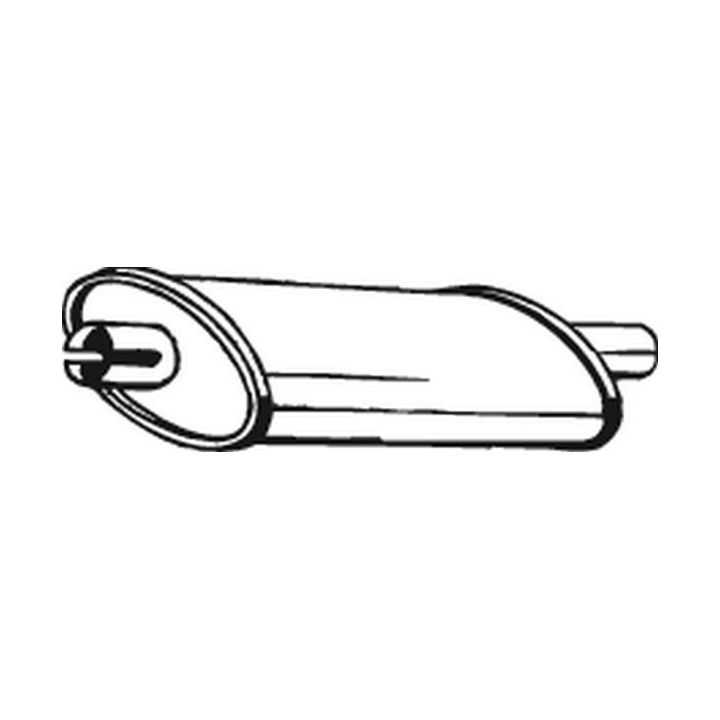 Vidurinis duslintuvas BOSAL 200-957