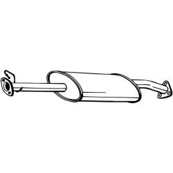 Vidurinis duslintuvas BOSAL 211-073