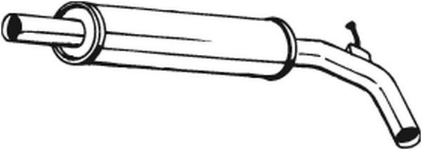 Vidurinis duslintuvas BOSAL 227-617