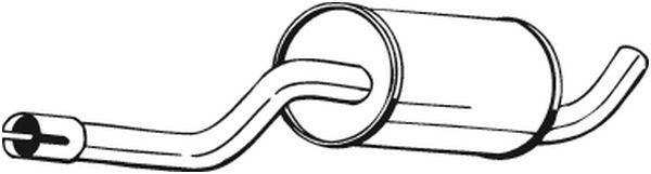 Vidurinis duslintuvas BOSAL 235-017