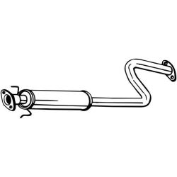 Vidurinis duslintuvas BOSAL 278-111