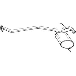 Vidurinis duslintuvas BOSAL 279-241