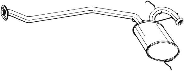 Vidurinis duslintuvas BOSAL 279-241