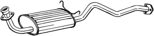 Vidurinis duslintuvas BOSAL 280-159