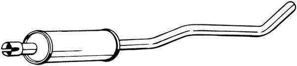 Vidurinis duslintuvas BOSAL 280-307