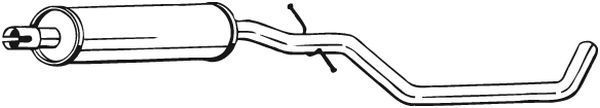 Vidurinis duslintuvas BOSAL 282-079