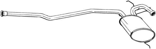 Vidurinis duslintuvas BOSAL 283-219