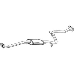 Vidurinis duslintuvas BOSAL 283-379