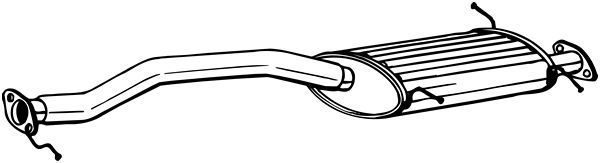 Vidurinis duslintuvas BOSAL 283-873