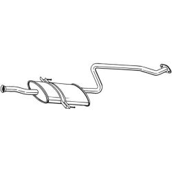 Vidurinis duslintuvas BOSAL 284-301