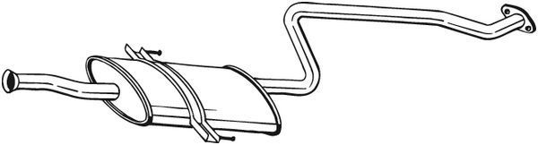 Vidurinis duslintuvas BOSAL 284-301