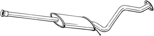 Vidurinis duslintuvas BOSAL 284-307