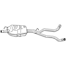 Vidurinis duslintuvas BOSAL 284-391