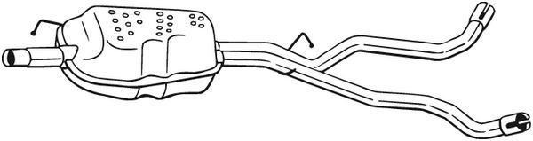 Vidurinis duslintuvas BOSAL 284-391