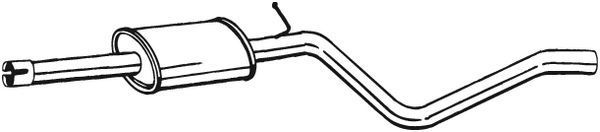 Vidurinis duslintuvas BOSAL 284-555