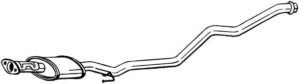 Vidurinis duslintuvas BOSAL 284-631