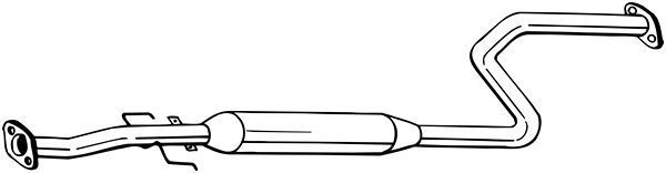 Vidurinis duslintuvas BOSAL 284-667