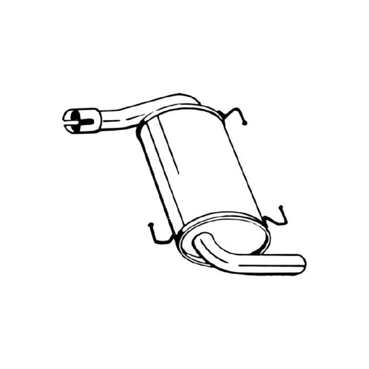 Vidurinis duslintuvas BOSAL 284-783