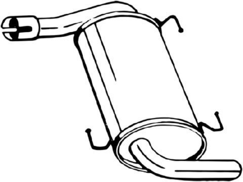 Vidurinis duslintuvas BOSAL 284-783