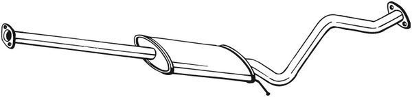 Vidurinis duslintuvas BOSAL 285-357