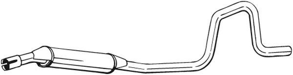 Vidurinis duslintuvas BOSAL 285-381