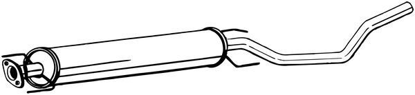 Vidurinis duslintuvas BOSAL 286-169