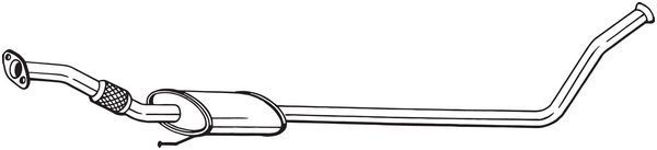 Vidurinis duslintuvas BOSAL 287-615