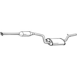 Vidurinis duslintuvas BOSAL 288-203