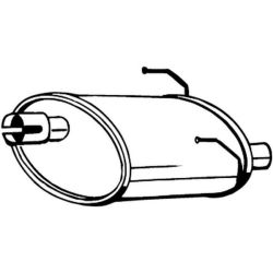 Galinis duslintuvas BOSAL 148-253