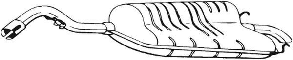Galinis duslintuvas BOSAL 154-059