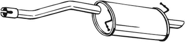 Galinis duslintuvas BOSAL 154-123