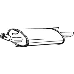 Galinis duslintuvas BOSAL 154-269