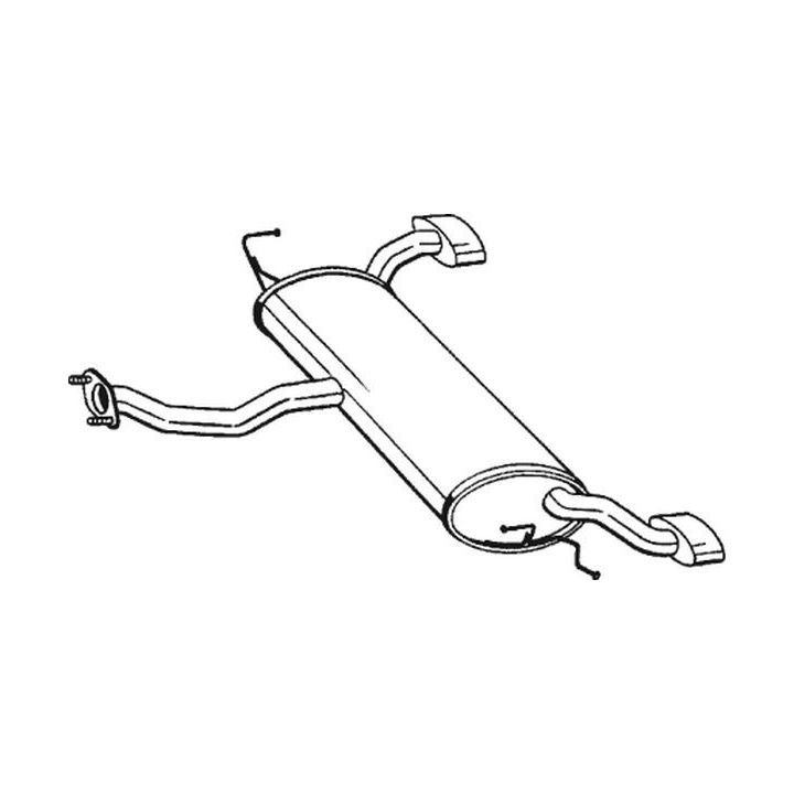 Galinis duslintuvas BOSAL 165-003